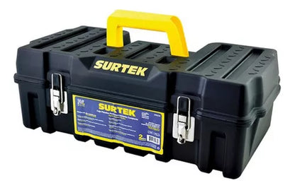 Caja Portaherramientas Surtek Plastica Negra 21''x11''x7''