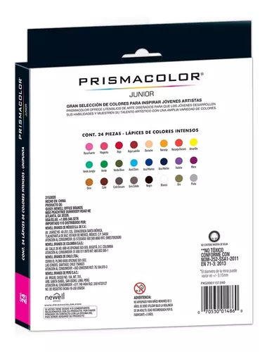 Lápices de Colores Prismacolor Junior 24 piezas - MarchanteMX