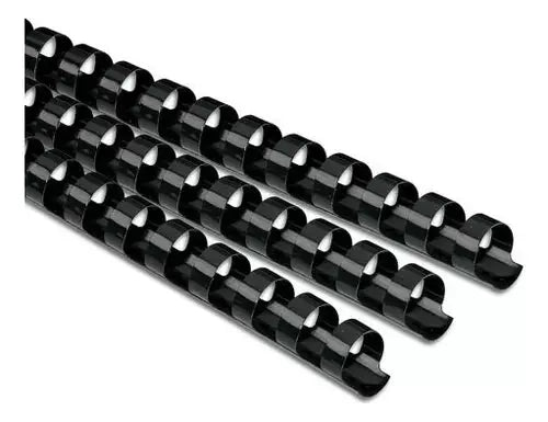 25 Arillos Plastico Engargolar Gbc 9/16 Negro 95 Hojas - ACCO - vista trasera