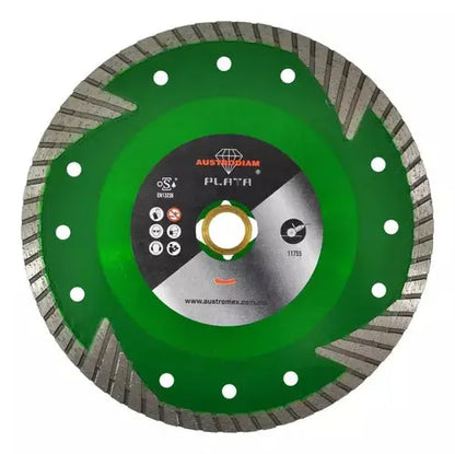 Disco Diamante Corte Seco 862 Austrodiam 7'' Granito Verde - Austromex - vista lateral