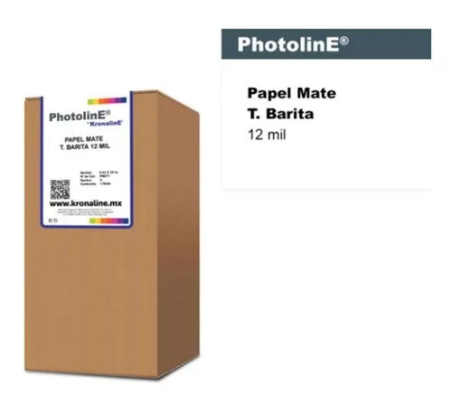 Papel Fotográfico Mate Barita Kronaline N3 .43 X 30m Pb071 Color Blanco