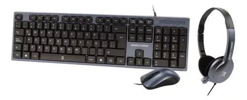 Kit Teclado Mouse Audifonos Diadema Microfono Perfect Choice