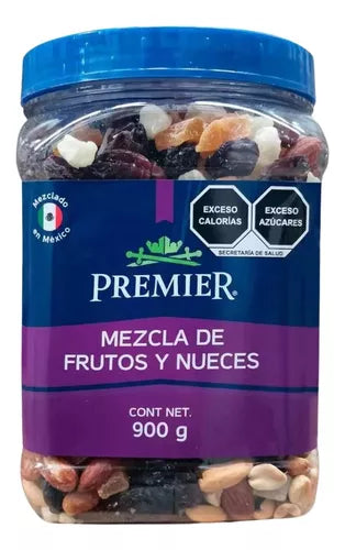 Mezcla De Frutos Y Nueces Premier Vitrolero De 900 Grs