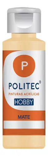 Pintura Acrilica Politec Hobby Tela 30ml Acaba Suave Crema - Politec