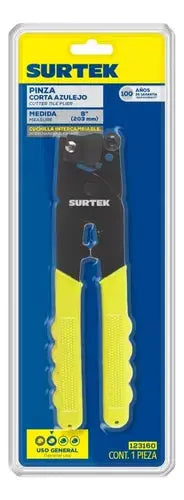 Pinza Corta Azulejos Surtek 8'' Uso General Color Amarillo - Lock