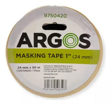 Cinta Masking Tape Argos 24mmx50m Uso General Papel Crepado - Marchante MX