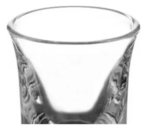 6 Vasos Tequileros Shot Conico 10ml Caballito Transparente - Marchante MX