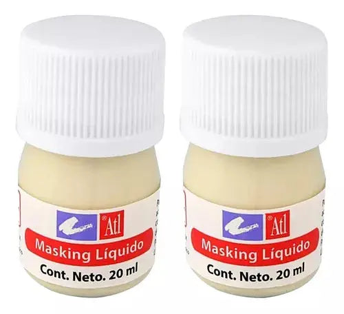 2 Masking Líquidos 20ml Atl Enmascarador Arte Pintura Rodin - Marchante MX