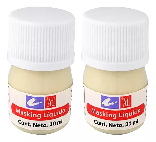 2 Masking Líquidos 20ml Atl Enmascarador Arte Pintura Rodin