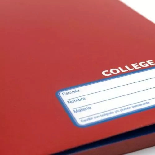 Cuaderno College 100 Hj Norma Color 360 Cosido Doble Raya