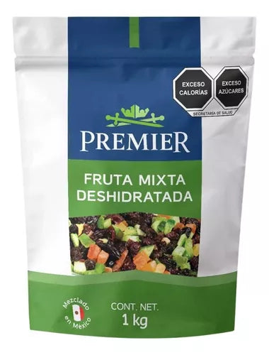 Fruta Mixta Entera Deshidratada Premier De 1 Kilo Zipper