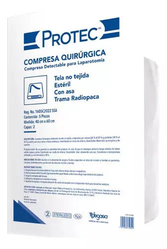 Compresa Esteril Protec Tela No Tejida Gasa Quirurgica - Dogotuls - vista lateral