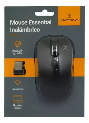 Mouse Inalambrico Perfect Choice Usb 1600 Dpi Essential