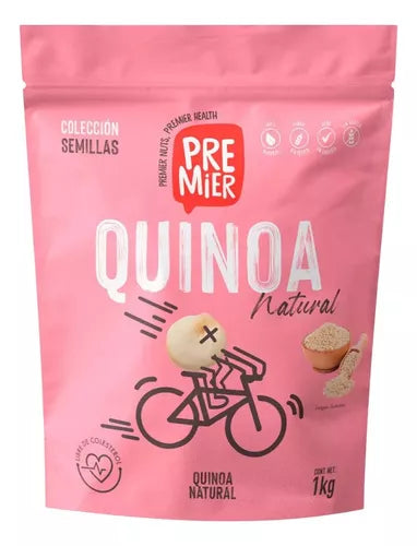 Quinoa Natural Premier De 1 Kilo Zipper Blanca Y Natural