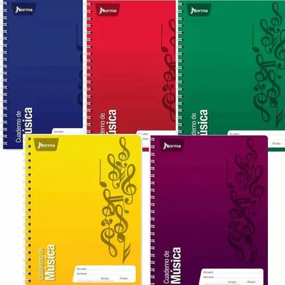 Cuaderno Profesional Norma 80 Hojas Pautado Doble Arillo - Norma - vista lateral