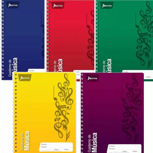 Cuaderno Profesional Norma 80 Hojas Pautado Doble Arillo