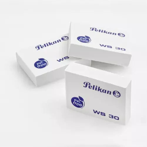 Gomas Borrador Plástica Ws30 Blanca Lápiz Escolar Pelikan 4 Piezas - Marchante MX