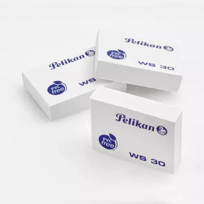 Gomas Borrador Plástica Ws30 Blanca Lápiz Escolar Pelikan 4 Piezas - Marchante MX