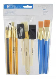 25 Pinceles Acuarela Oleo Acrilico Pincel Arte Rodin Rodart