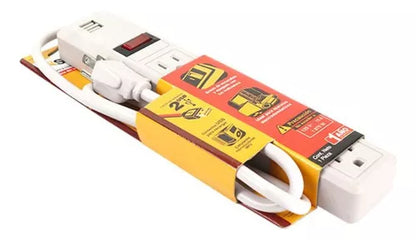 Multicontacto Sanelec 6 Contactos 2 Entradas Usb Interiores