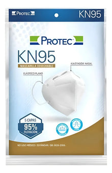 Caja con 24 Mascarillas KN95 Protec Cubrebocas