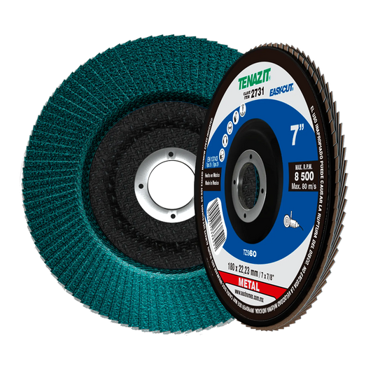 Disco Laminado Desbaste 2731 Tenazit 7'' Grano 60 Zirconio Tenazit