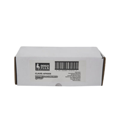 Caja 80 pz Tornillo Concreto Dogotuls Uso Pesado 3/8" x 3"