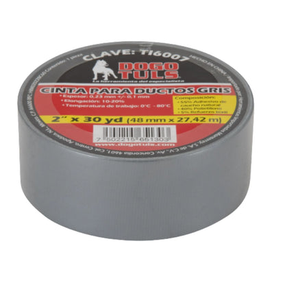 Cinta Ductos Dogotuls Gris 2" x 50