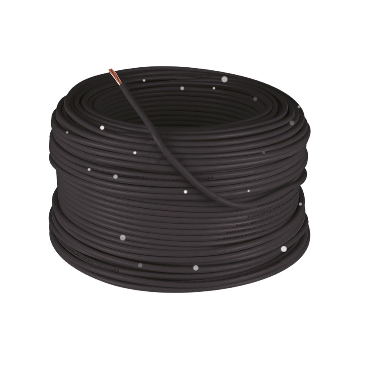 Cable THW CCA UL Cal. 12 negro, rollo de 100 mts
