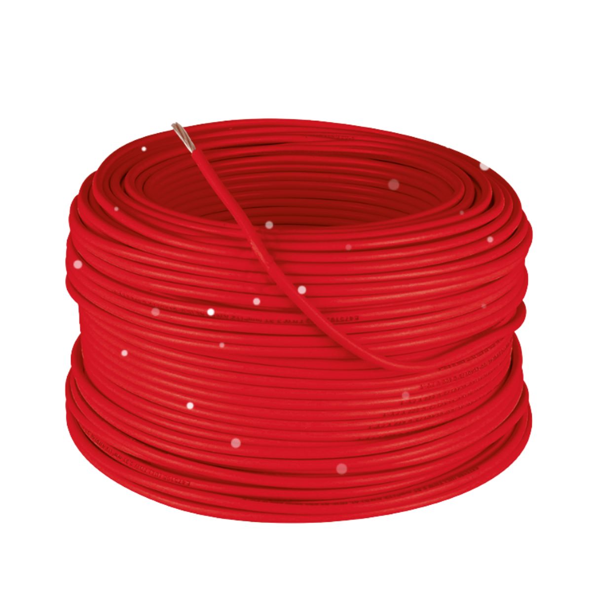 Cable THW CCA UL Cal. 12 rojo, rollo de 100 mts