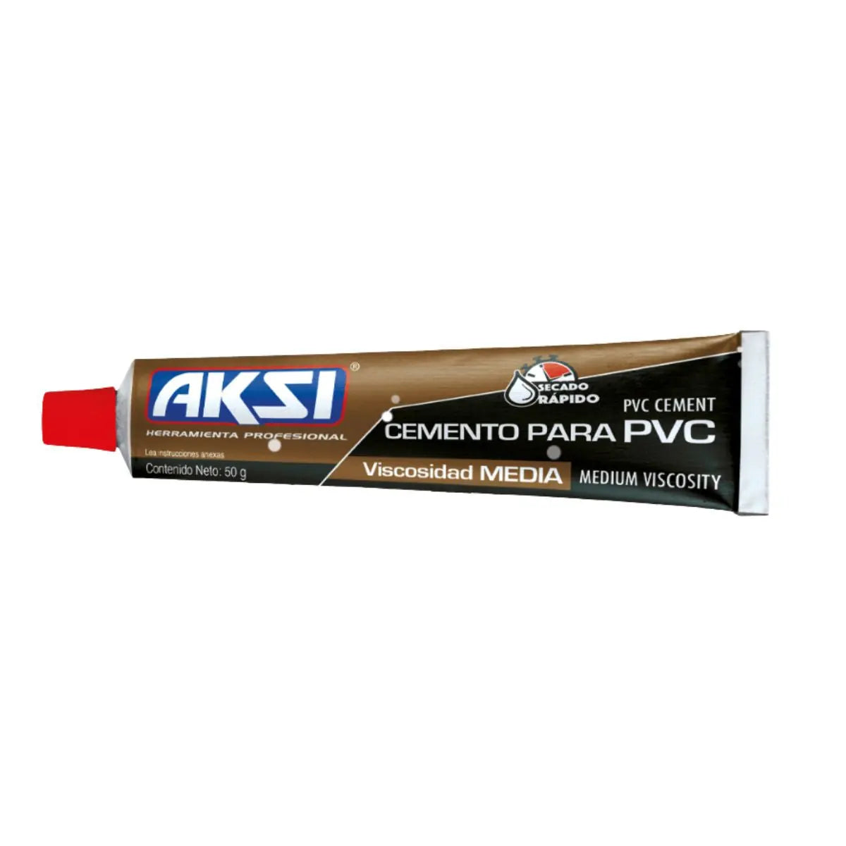Pegamento para PVC tubo 50g Aksi - Aksi