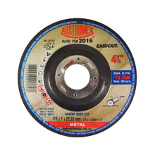 Disco abrasivo Austromex tipo 42 grano 46 de 115 x 1 x 22.23 mm EASY CUT