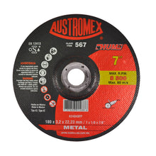 Disco abrasivo Corte Metal 180x3.2x22.23 mm Clave 567 Austromex