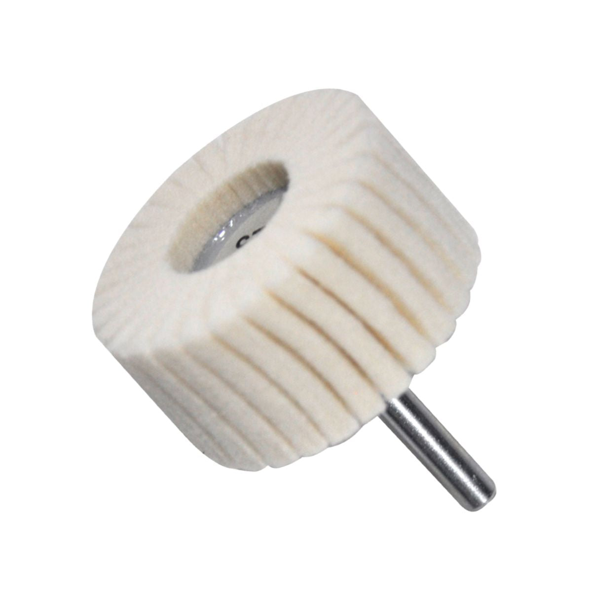 Rueda flap de felpa con vástago de 50 x 25 x 6.4 mm para pulido Austromex