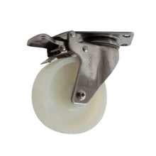 Rodaja Acero Inoxidable Dogotuls Rueda Nylon Giratoria Freno 4"