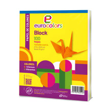 Block Papel bond Arcoíris Intensos y Vibrantes 100hjs - Eurocolors