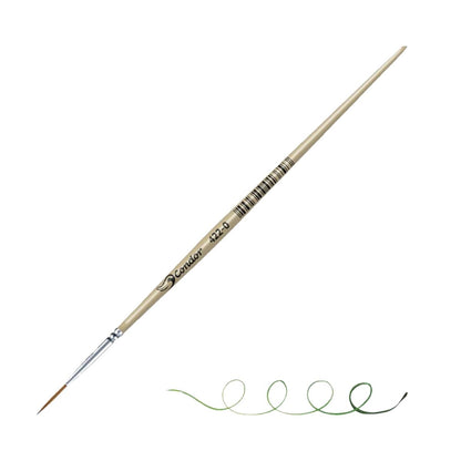 Pincel Liner Pelo Sintetico Konex Serie 422 No. 0 Condor