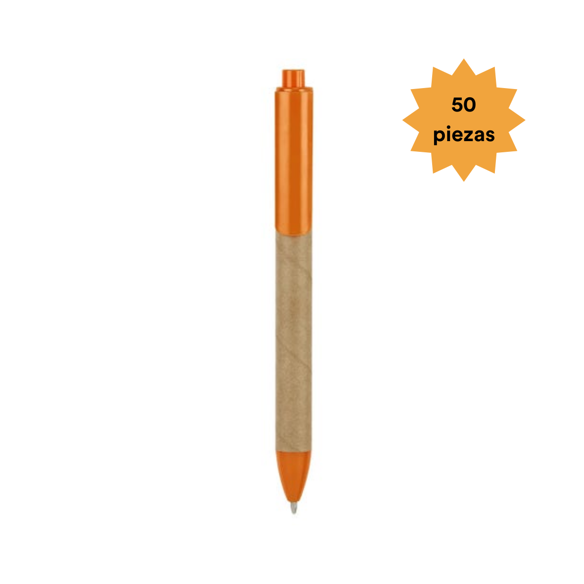 50 Boligrafo Pluma Matobo Promoopcion Colores Tinta Negra