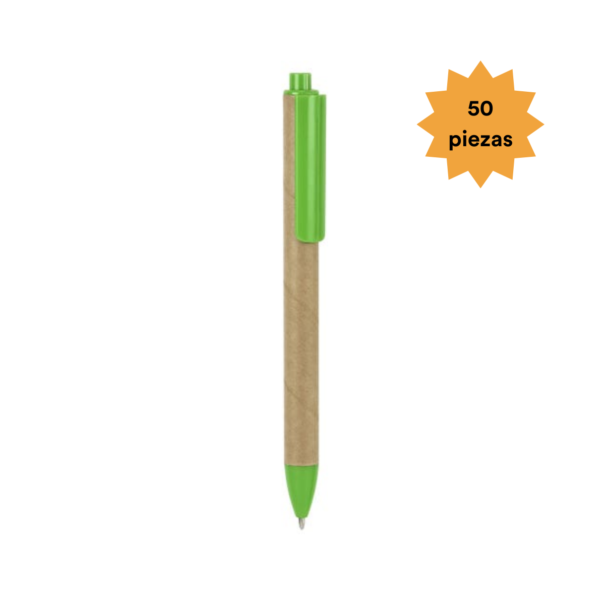 50 Boligrafo Pluma Matobo Promoopcion Colores Tinta Negra