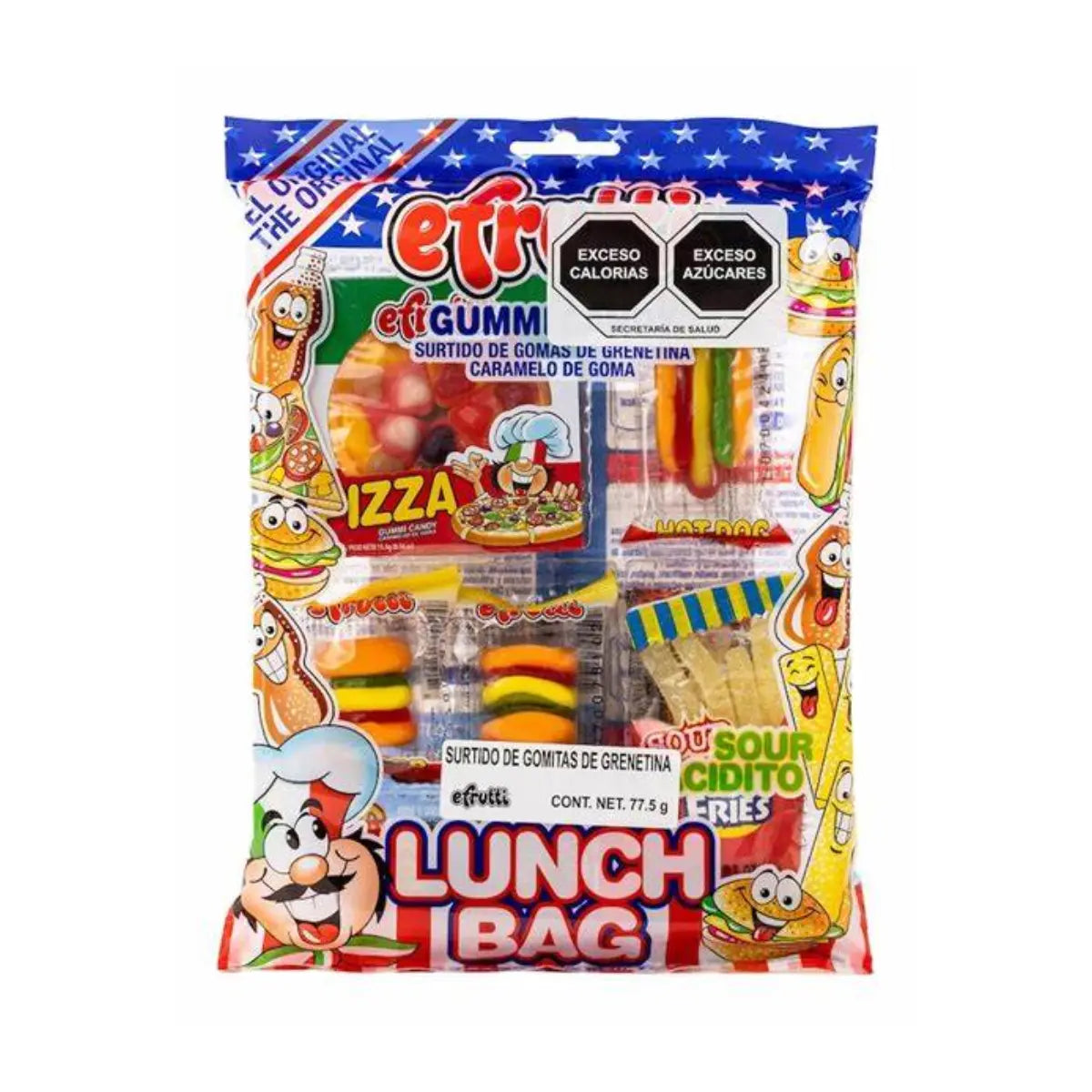 Gomitas E-frutti Luch Bag 77g Surtido Caramelo Goma - unknown
