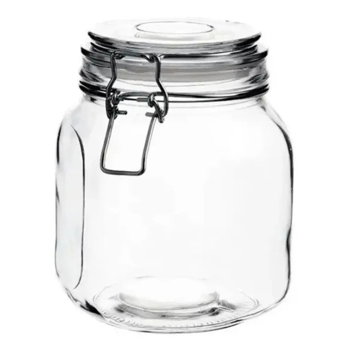 6 Frascos Hermetico Vidrio Contenedor Almacena Tapa Clip 1 L Drink Lab