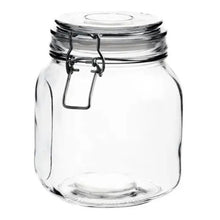 6 Frascos Hermetico Vidrio Contenedor Almacena Tapa Clip 1 L