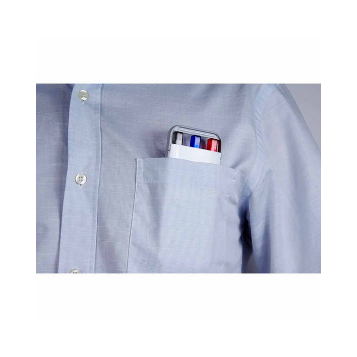 Set 3 Boligrafos Lapicero 0.5mm Estuche Bolsillo Portatiles