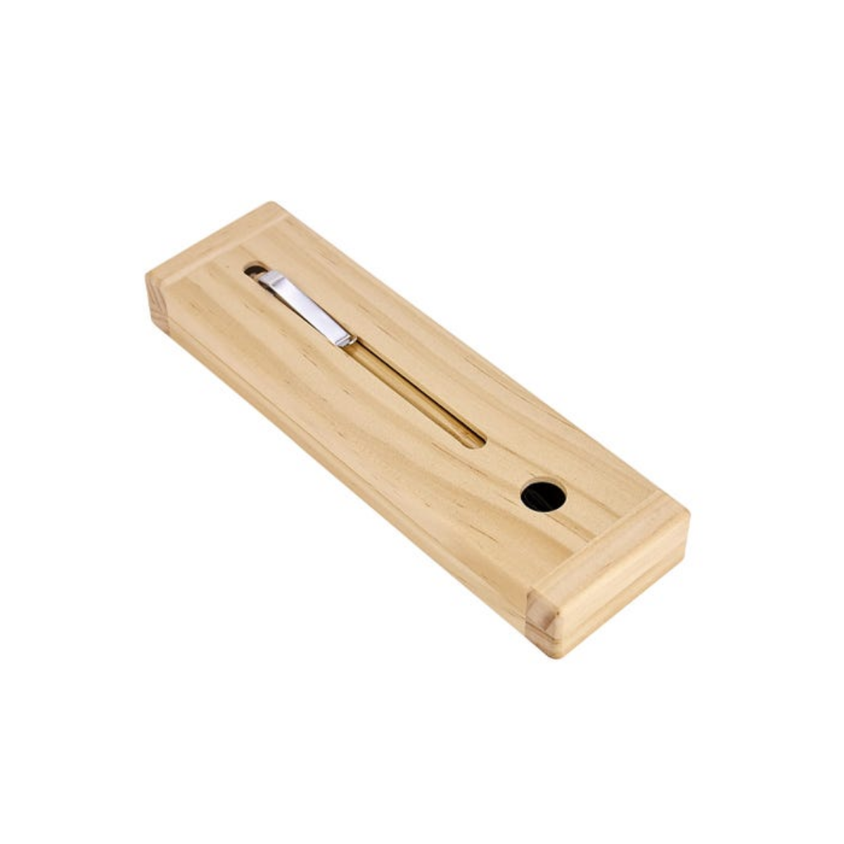 Set Guama Boligrafo Promoopcion Tinta Negra Estuche Madera