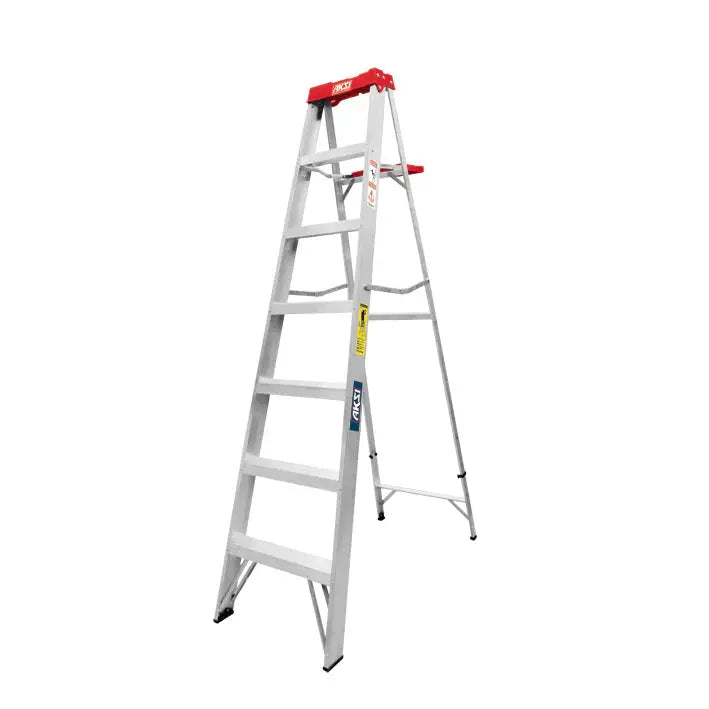 Escalera tipo tijera, TIPO III - 6 escalones con charola Aksi - Aksi