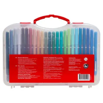 Plumones Lavables Faber Castell Fiesta Estuche Rígido 48 Pz - Faber Castell - empaque