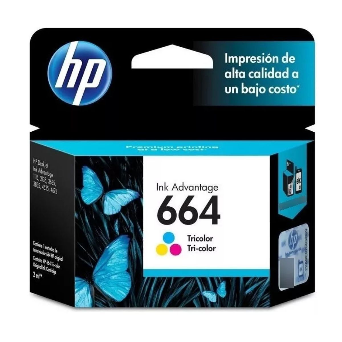 Tinta HP 664 Ink Advantage Tricolor