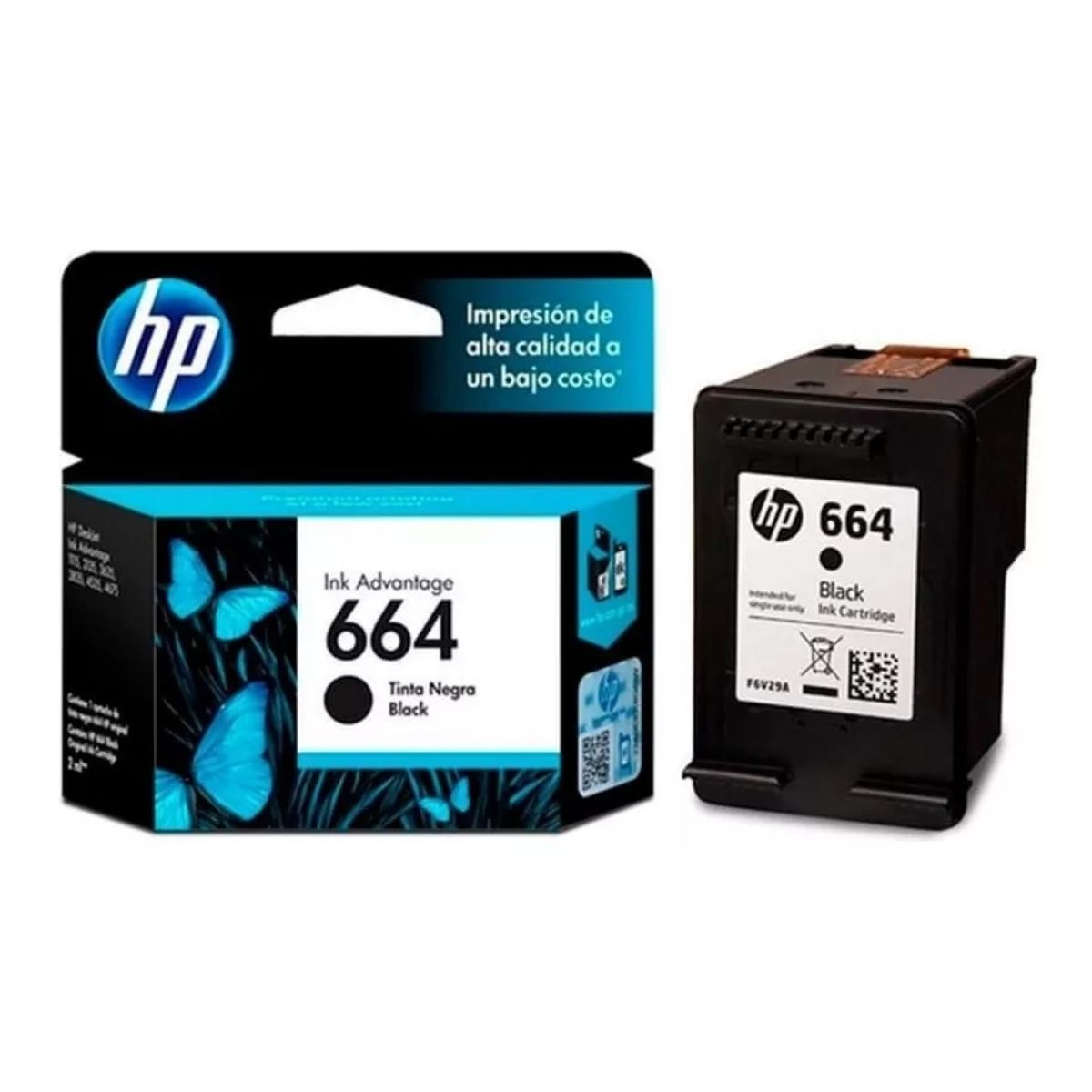 Tinta HP 664 Ink Advantage Color Negro