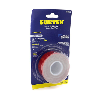Cinta doble Cara 25 mm Surtek