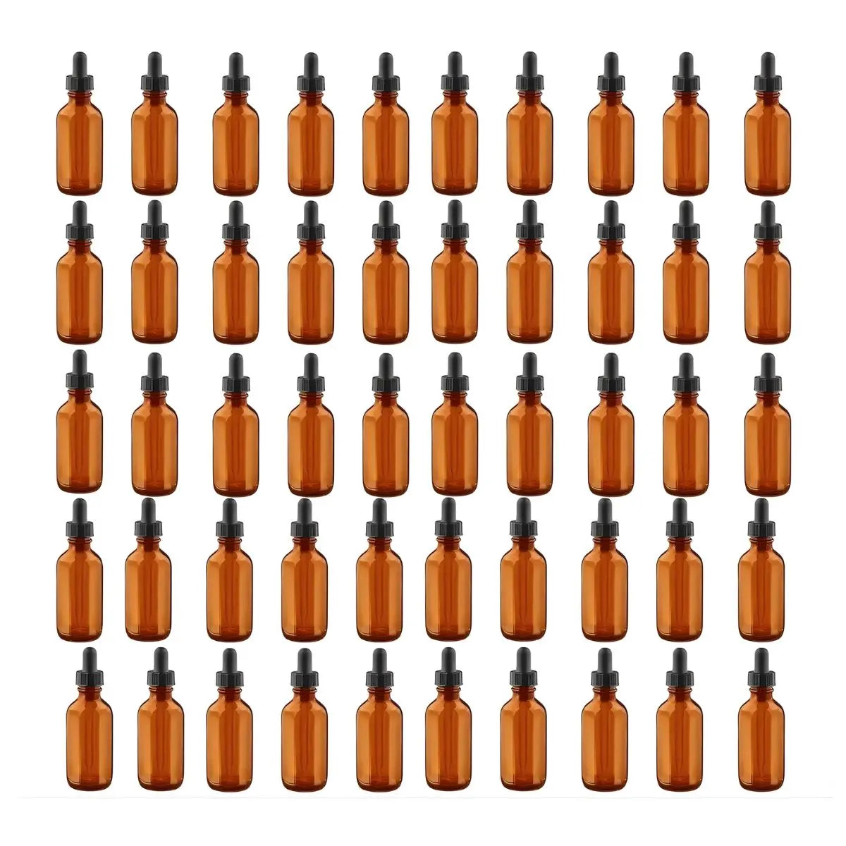100 Pack Frasco Gotero Ambar 30ml Con Pipeta NEGRA - DISTBRAND - detalle